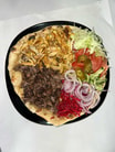 Mixed Shawarma Plate & 2 Naan